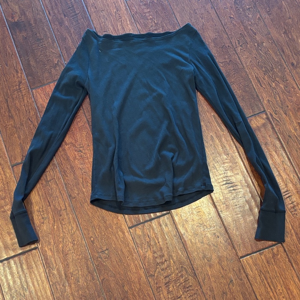 Brandy Melville Black Long Sleeve Top